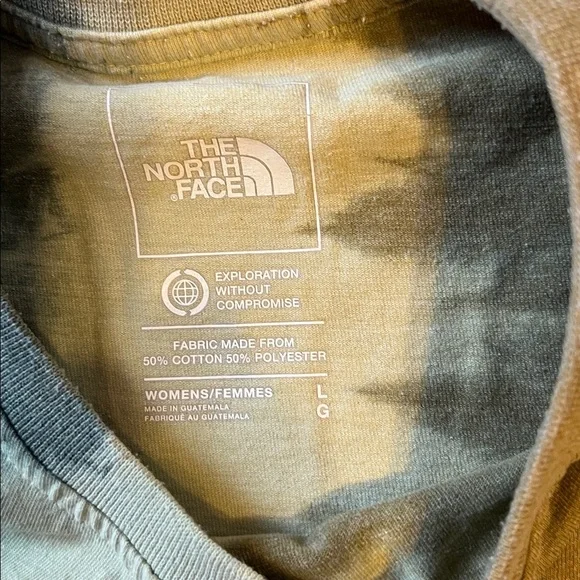 The North Face Phil Henderson Tee - Green and Brown Tie Dye Large - Picture 4 of 7
